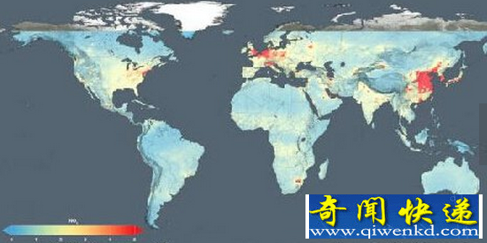 nasa全球霧霾地圖