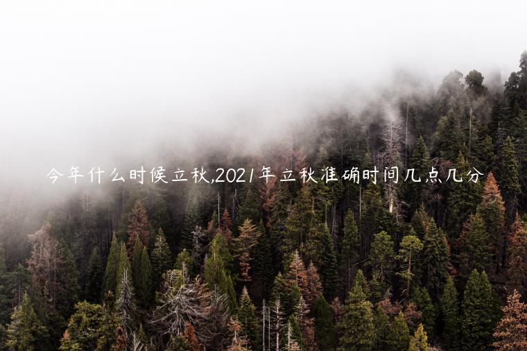 今年什么時(shí)候立秋,2021年立秋準(zhǔn)確時(shí)間幾點(diǎn)幾分