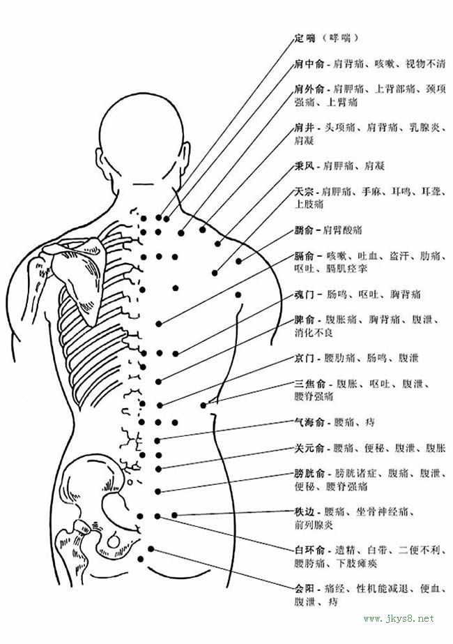 圖片詳解-人體穴位、經(jīng)脈及對(duì)應(yīng)疾病大全